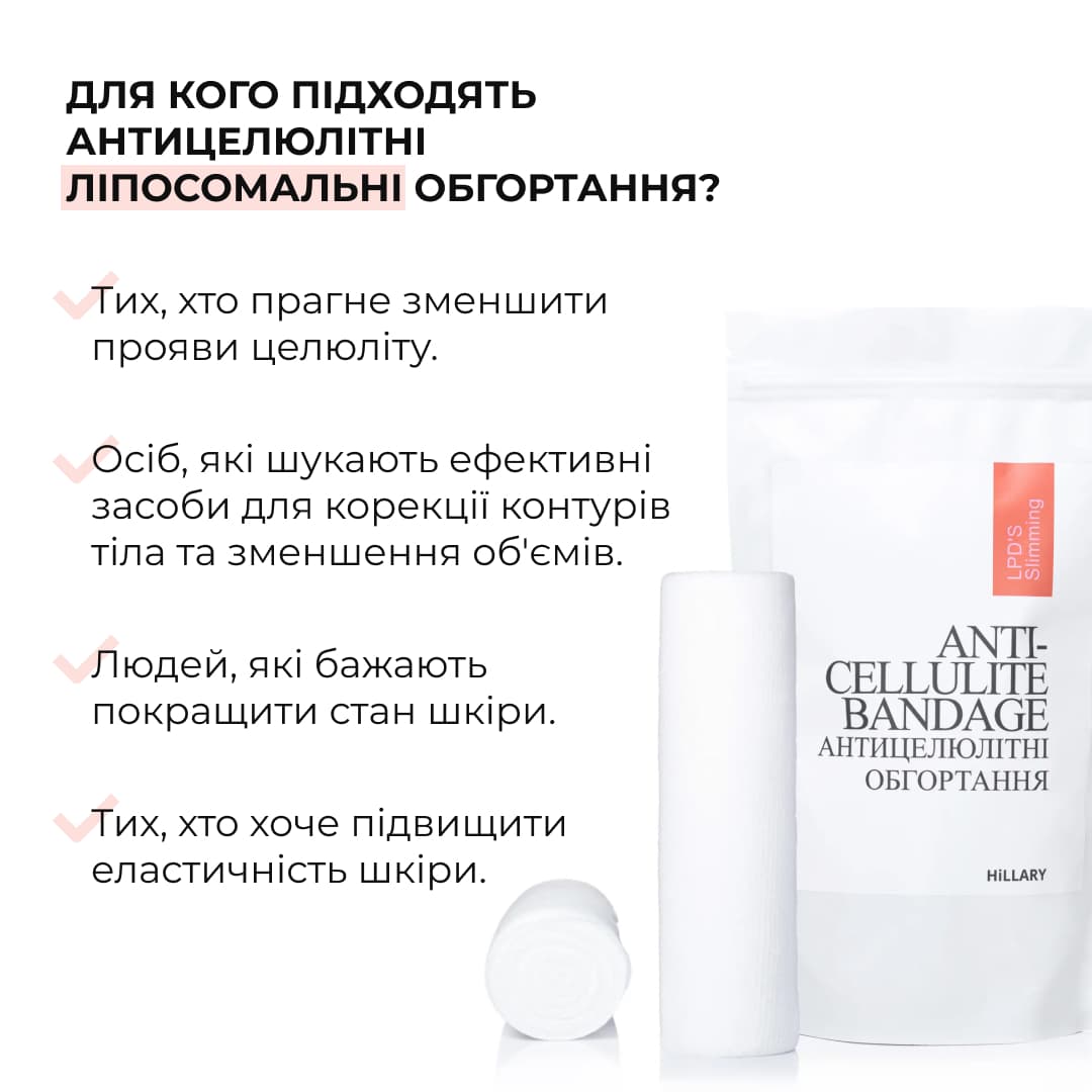 Набір антицелюлітних охолоджувальних обгортань Hillary Cooling Anti-Cellulite Wrap Set thumbnail