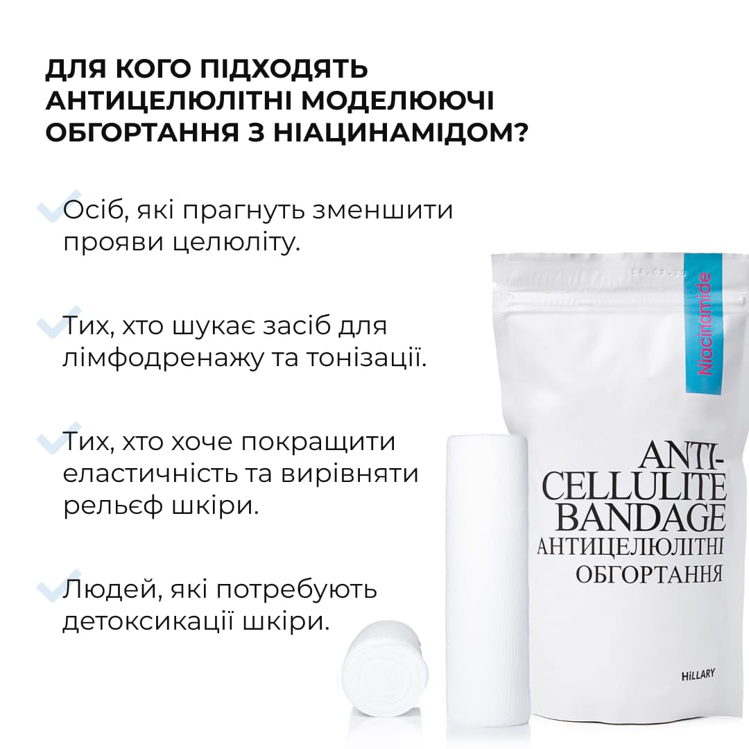 Набір антицелюлітних охолоджувальних обгортань Hillary Cooling Anti-Cellulite Wrap Set thumbnail
