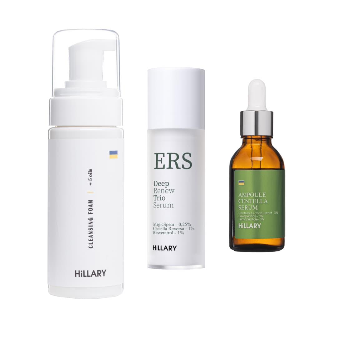 Набір для оновлення та заспокоєння шкіри Hillary Skin Renewal & Calming Kit