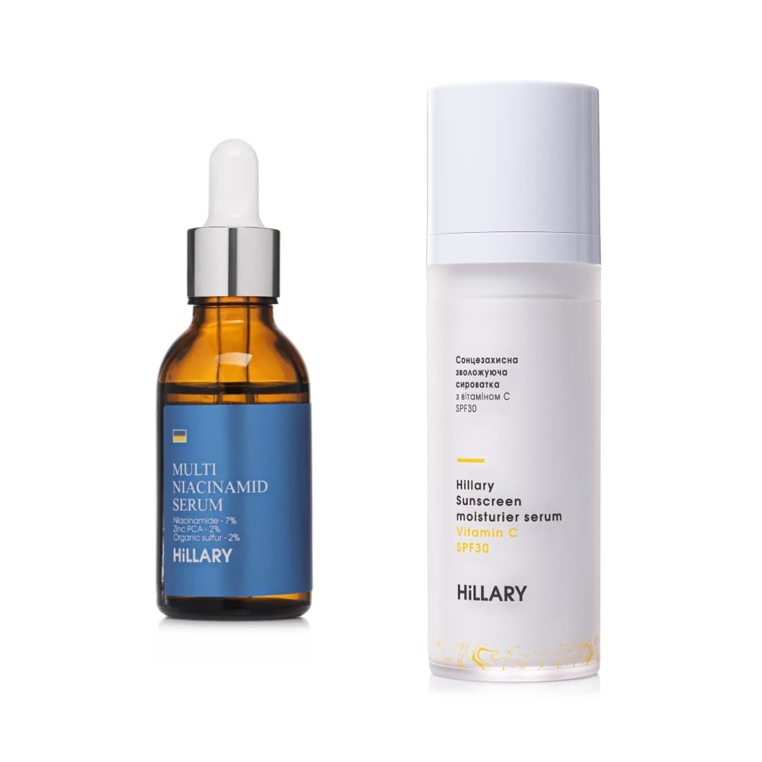 Набір для контролю висипань та щоденного захисту шкіри SPF30 Hillary Acne Control & Daily Skin Protection Set