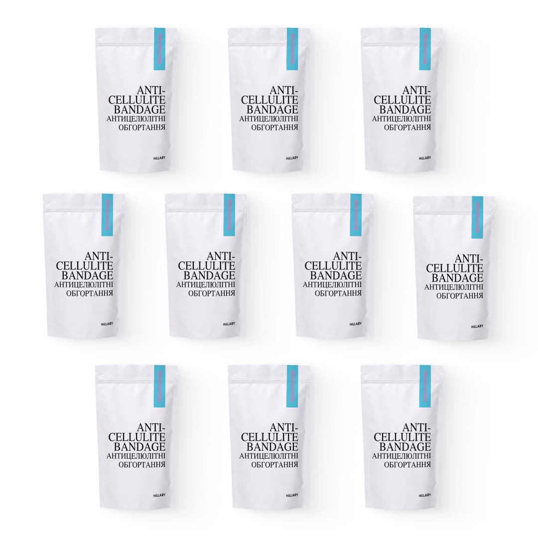 Комплекс антицелюлітних моделюючих обгортань з Ніацинамідом Hillary Niacinamide Cold Slim (10 уп,) (Комплекс антицелюлітних моделюючих обгортань з Ніацинамідом Hillary Niacinamide Cold Slim (10 уп.))