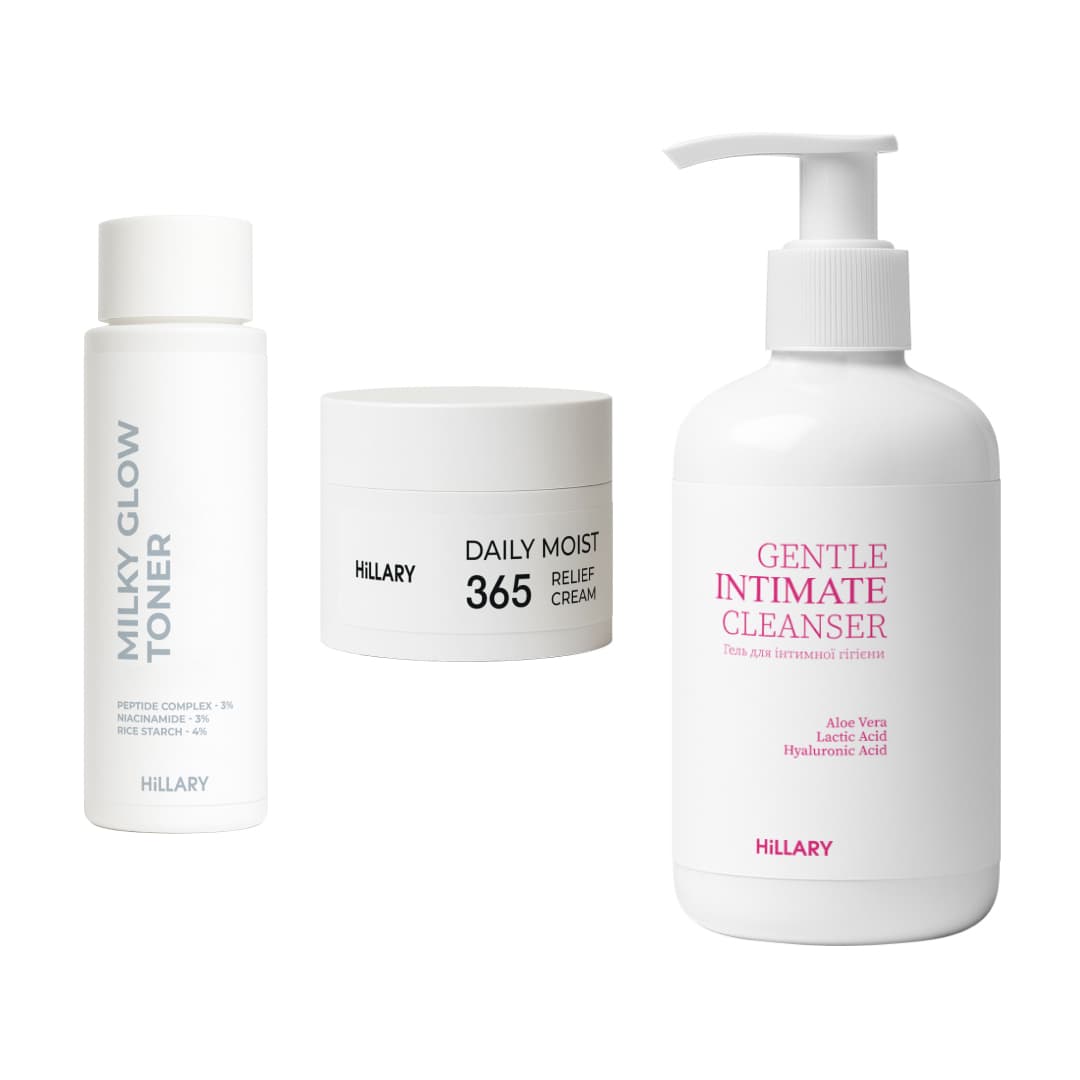 Набір для зволоження, очищення та освітлення шкіри Hillary Daily Hydration, Cleanse & Glow Set