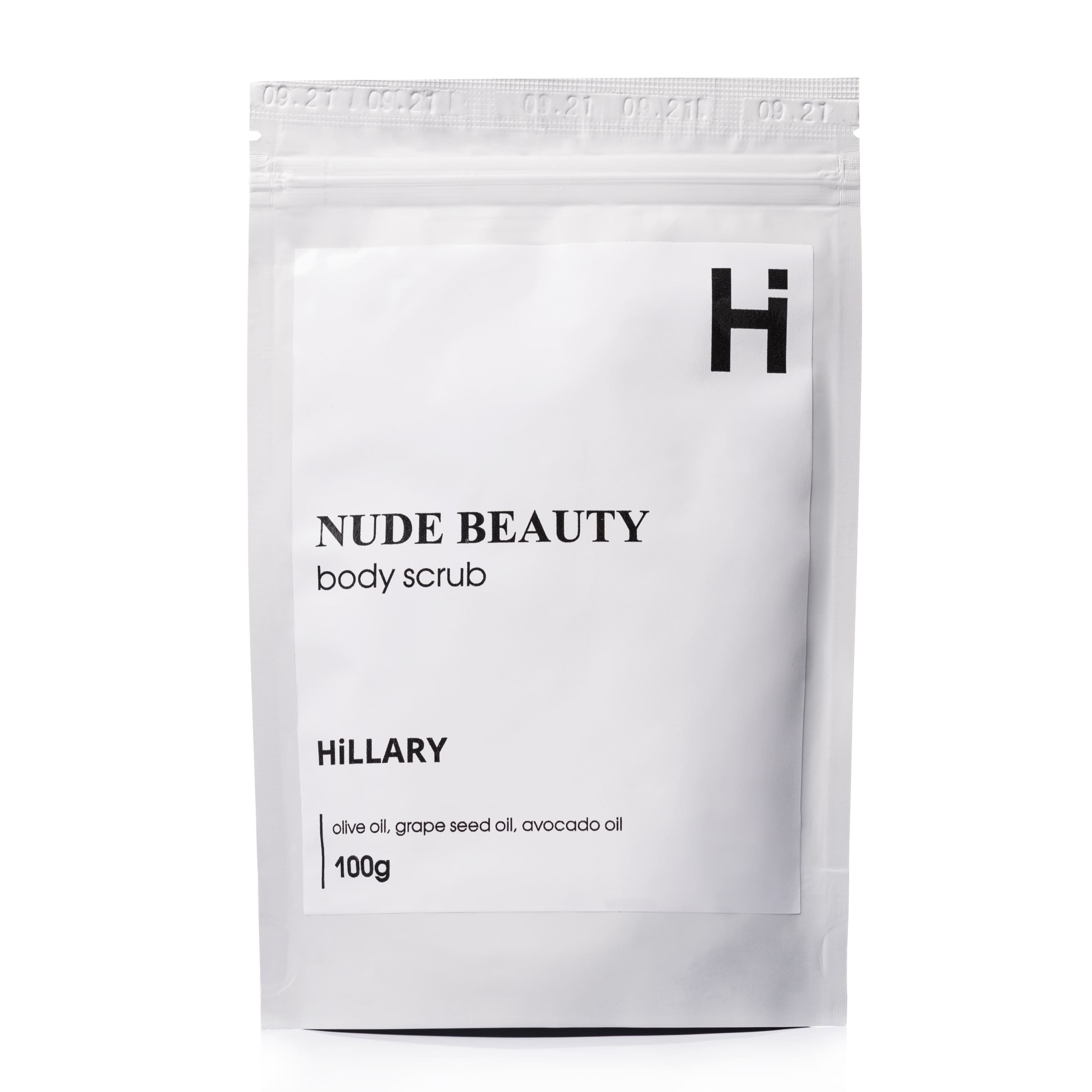 Скраб для тіла парфумований Hillary Nude Beauty Body Scrub, 200 г (Скраб для тіла парфумований Hillary Nude Beauty Body Scrub, 100 г)