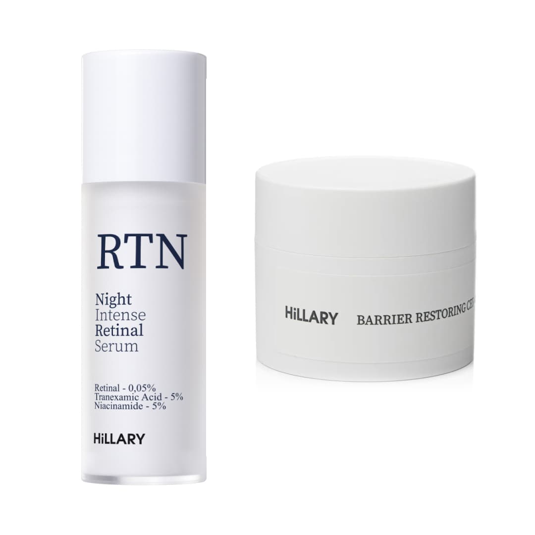 Набір для захисту шкіри та боротьби з акне вночі Hillary Acne Defense & Barrier Care Kit