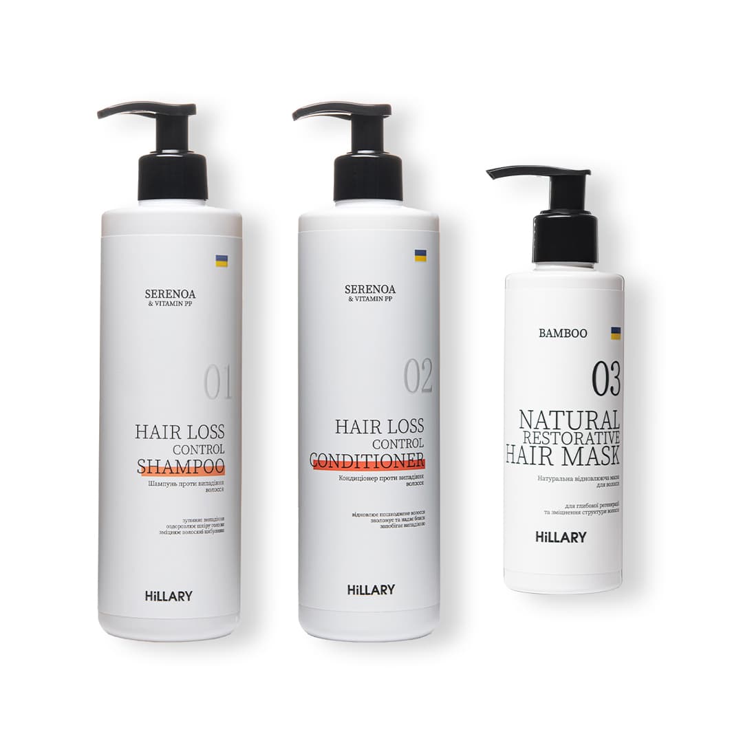 Комплекс Serenoa & РР Hair Loss Control + Натуральна маска Bamboo