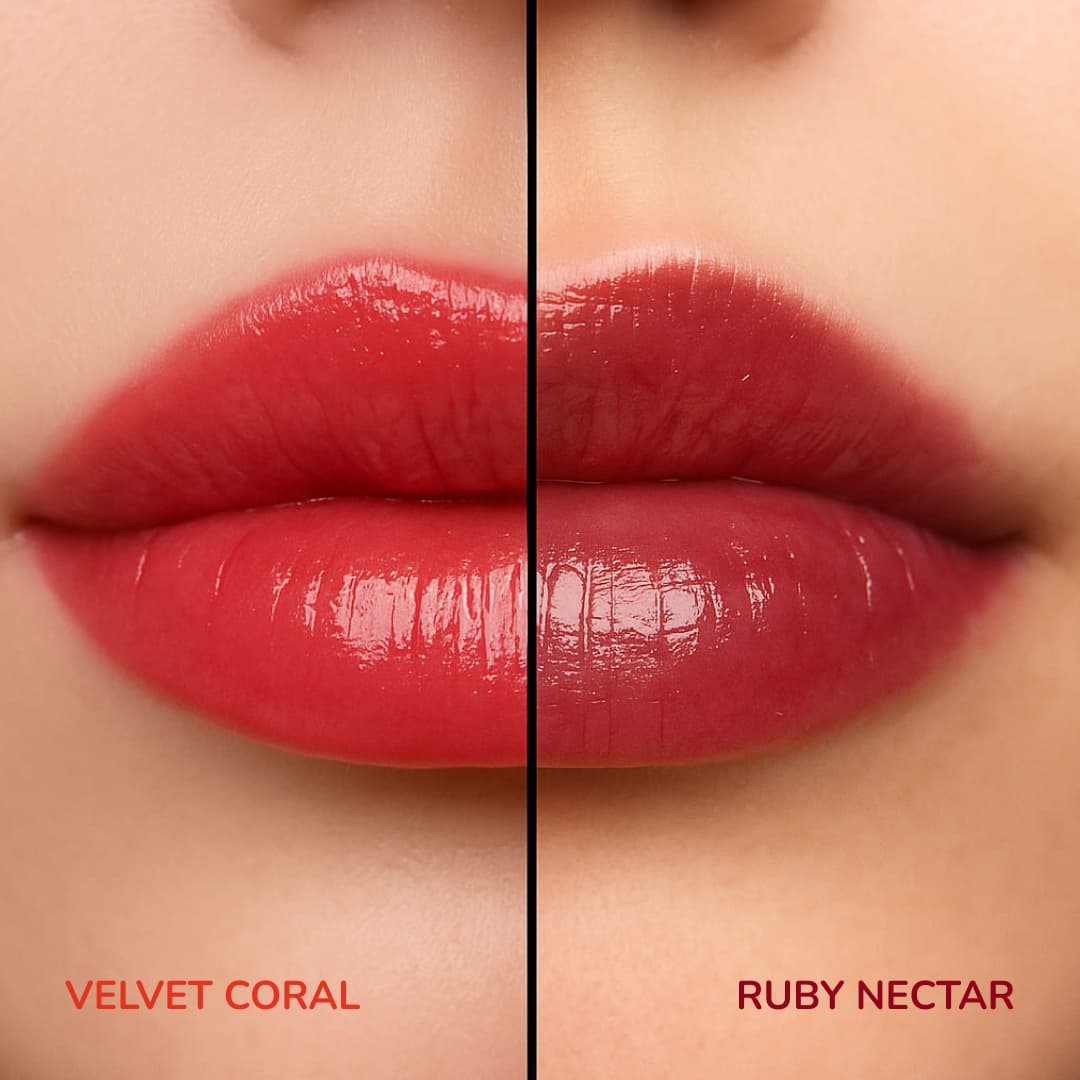 Набір бальзамів-блисків для губ Velvet Coral & Ruby Nectar WishList Lip Gloss Balms + Іграшка-брелок
